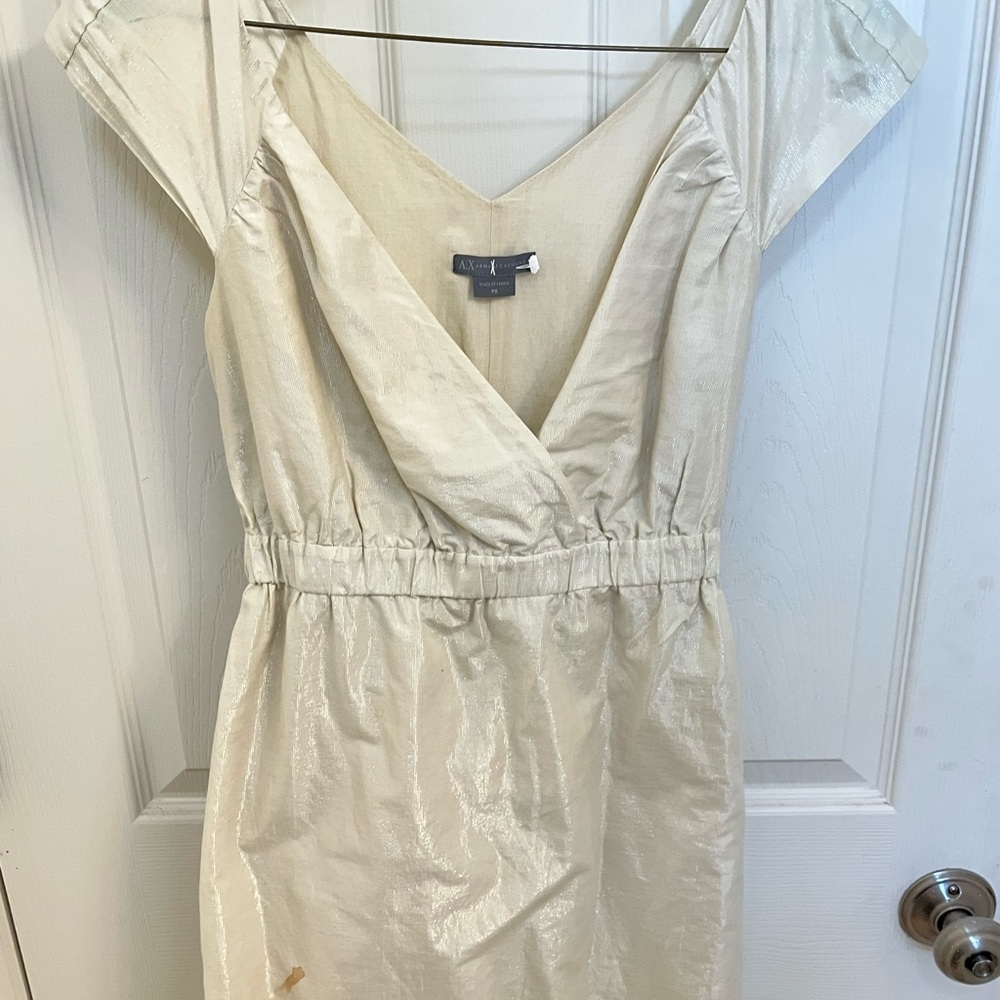 Beige/gold Armani Exchange Dress